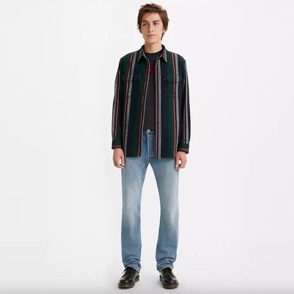 Levi's - 501 Original Fit Jeans - Meet Me at The Greek - Medium Wash - Picture 1 of 12